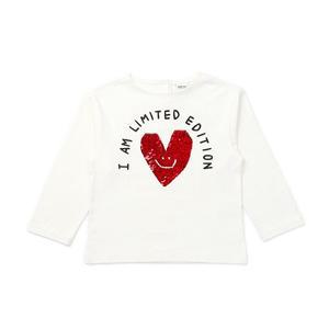 [래핑차일드] 하트 스팽글 티셔츠 (84219-331-73)
