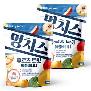 누터스가든 멍치스 애플바나나 80g x 2개