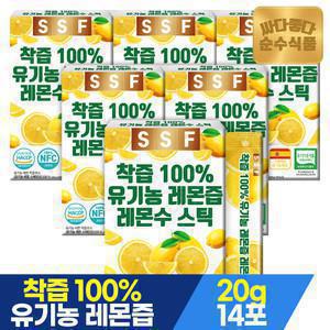 (3/11~12 20+10%중복) 순수식품 NFC착즙 100% 유기농 레몬즙 6박스(20gX84포) 레몬수