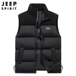 JEEP 가을 겨울 지퍼 캐쥬얼 아우터 캐주얼 패딩조끼