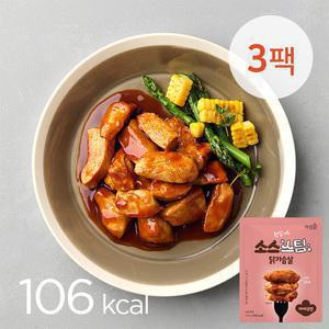 [아임닭] 한입가득 소스스팀 닭가슴살 바베큐맛 100g 3팩