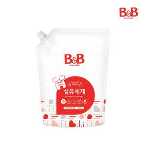 비앤비 아기 유아 세탁 섬유세제 베이비파우더 1500ml 리필형