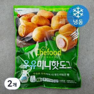 라퀴진 우유 미니 핫도그 (냉동), 500g, 2개 one option