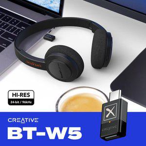 크리에이티브 BT-W5 블루투스동글 블랙  5.3