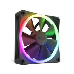 NZXT F120 RGB 팬 - RF-R12SF-B1 Premium 조명 조정 저소음 냉각 싱글 컨트롤러 필요 미포함 120mm 블랙 47