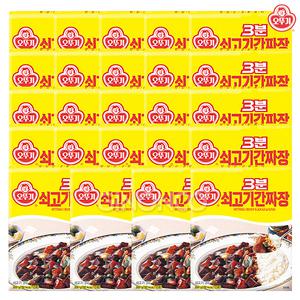 오뚜기 3분 쇠고기 간짜장 200g 24개 간편조리 자취 편리