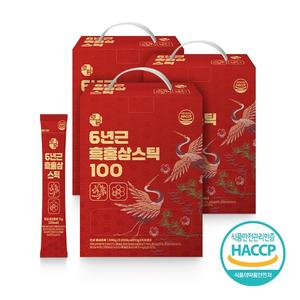 [참앤들황토농원]6년근흑홍삼스틱 10g x 100포 3박스