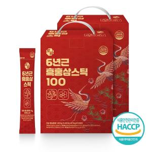 [참앤들황토농원]6년근흑홍삼스틱 10g x 100포 2박스