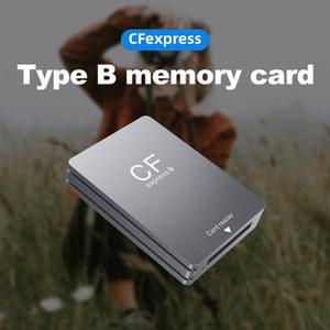 CFexpress 타입 B/A 카드 리더, USB 3.2, 10Gbps CF Express 카드 리더, SLR용 USB C에서 USB C/A 케이블 포함, B 타입 어댑터