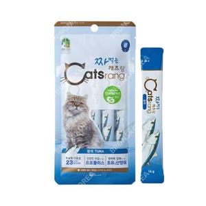 짜먹는 캐츠랑 참치 14g X 4개입 고양이 츄르 길냥이 간식