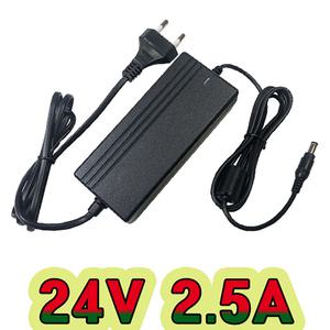 24V2.5A 전원선일체형 어댑터, DC 24V 2.5A SMPS 모니터 CCTV 아답터