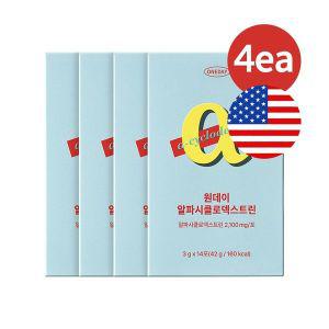 [NS홈쇼핑]원데이 알파시클로덱스트린 알파CD 파인애플맛 4박스[34820157]