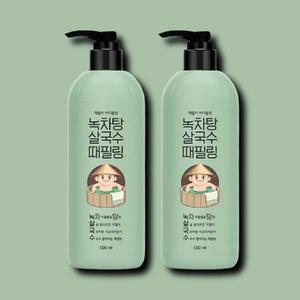 [기타] 라끄베르 때필링 살국수 때밀이 바디필링 녹차탕 500ml 2개