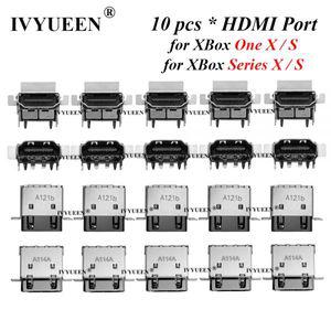 IVYUEEN XBox ONE 시리즈 X / S 콘솔용 정품 HDMI 호환 포트 HD 디스플레이 소켓 커넥터 잭 인터페이스 수