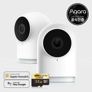 [아카라]Aqara 스마트 허브 내장 홈카메라 홈캠 CCTV G2H Pro + 32GB 메모리 애플 홈킷 구글홈