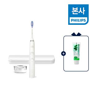 소닉케어 다이아몬드 클린 9000 스페셜에디션 화이트 HX9911/73 +  덴티스테 플러스화이트 치약 증 정