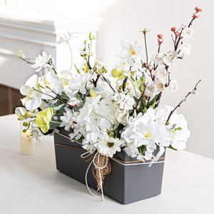 봄을 알리는 매화 나무 대형 화분&센터피스 72x53cm 인테리어 조화 꽃 테이블