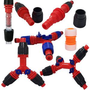 물호스 연결구 커넥터 개폐밸브부착 /양방향 3방향 4방향 16mm 19mm