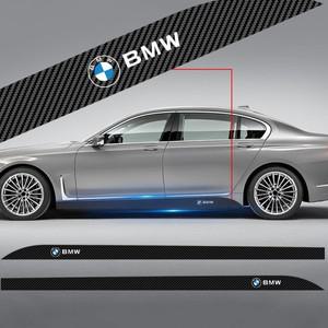자동차 문짝 사이드 스커트 씰 스트라이프 카본 데칼 스타일링 스티커, BMW E46 M E90 E60 F10 F30 G20 X1
