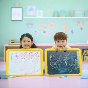 캐스비 자석칠판 양면 보드판 자석놀이 화이트보드 그림그리기 낙서 메모 학습판 받침대