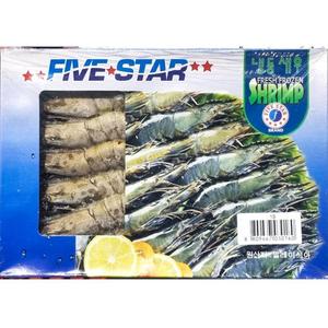 식자재 업소 식재료 먹거리 통새우 FO용 블랙타이거 15미 500g X10 식당