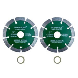 망고테크 그라인더날 석재 콘크리트용 5인치 125mm 2개입 마른날 다이아몬드휠 콘크리트 절단석 돌날 화강암 컷팅 그라인더휠