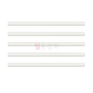 종이빨대 KRM 6 x 197mm 벌크포장 5000개 백색