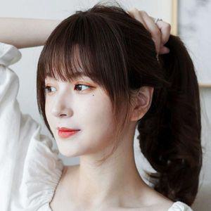 [오너클랜]정수리가발 앞머리 탑 볼륨 초코 브라운 부분 가발
