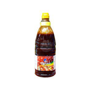 얼음골 떡볶이소스 2KG 업소용식자재 분식 대용량 떡볶이양념장 분식집떡볶이소스 매콤소스 (반품불가)