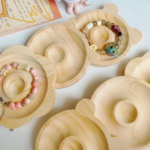 1pc DIY 나무 구슬 디자인 보드 보석 만들기에 적합 팔찌 목걸이 공예 트레이 실용적인 디스플레이