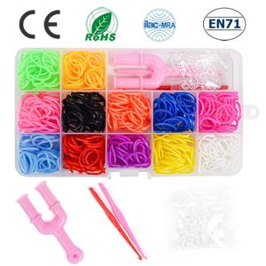 다채로운 직조 밴드 세트, 캔디 컬러 팔찌 제작 키트, DIY 고무 밴드, 우븐 팔찌 키트, 여아 어린이 공예 장난감 선물, 600 개