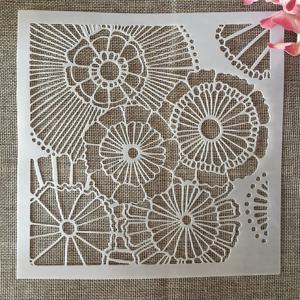 20*20cm 해바라기 오렌지 DIY 레이어링 스텐실 그림 스크랩북 색칠 엠보싱 앨범 장식 템플릿