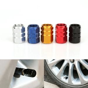 4pcs 자동차 바퀴 타이어 밸브 모자 알루미늄 타이어 림 줄기 AirtightCovers 자동차 오토바이 트럭 자전거 자동차 액세서리