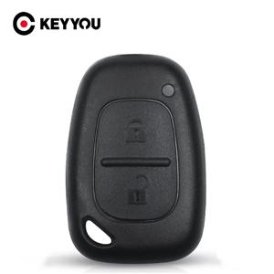 KEYYOU 2 버튼 자동차 원격 키 쉘 케이스 송신기 Renault Traffic Master Vivaro Movano Kangoo For Nissan No Blade
