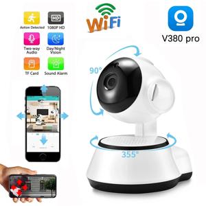 IP 카메라 V380 Pro HD 클라우드 스마트 감시 홈 무선 지능형 자동 인간 카메라 CCTV 네트워크 Wifi 카메라 추적