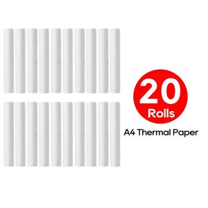 A4 감열지 20 롤 열전사 인쇄 용지 210*30mm A4 무선 블루투스 A40/X8 프린터 용지 롤