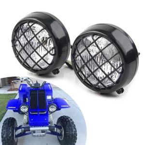 프론트 헤드 라이트 램프 헤드 라이트 70cc-150cc 4 휠러 쿼드 먼지 자전거 이동 카트 ATV 듄 버기 Yamaha Banshee 87-2006
