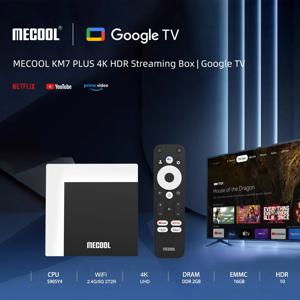 MECOOL 오리지널 KM7 PLUS Netflix TV 박스 2GB16GB 안드로이드 스마트 TV 11 Google 인증 4K Amlogic tvbox ip tv WIFI 히브리어 아랍어