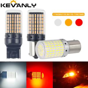 1pc CanBus p21w py21w T20 LED W21W W21/5W 7440 T443 led S25 1156 BA15S BAU15S 전구 3014 144smd 자동차 방향 지시등