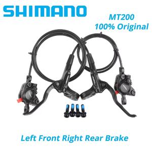 정품 Shimano MT200 MT201 M315 MTB 산악 자전거 유압 디스크 브레이크 MT200 브레이크 2 피스톤 3 손가락 강철 레버 BL-MT200