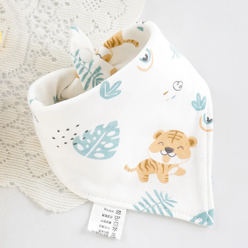아기 Bibs 면화 귀여운 동물 프린트 타액 수건 두건 Bibs 신생아 젖니가 남 Drooling Bib 소년 소녀를위한 남여 먹이 앞치마