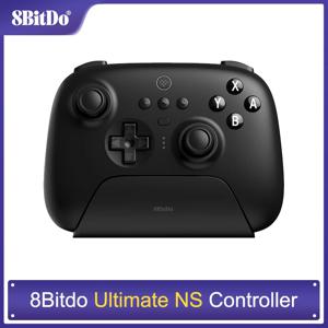 8BitDo 완전 무선 블루투스 게이밍 컨트롤러 충전독 포함 닌텐도 스위치 및 컴퓨터용, 윈도우 10, 11, 스팀덱