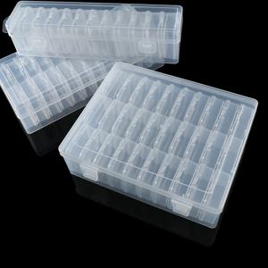 구슬 주최자 상자 30Pcs 작은 품목 공예 보석 저장을위한 힌지 뚜껑이있는 작은 투명 플라스틱 구슬 보관 용기
