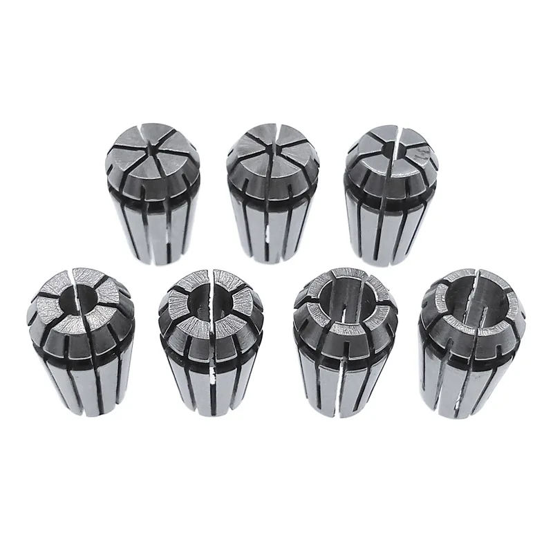 1pcs ER11 콜레트 1-7MM 1/4 MM 6.35MM 1/8MM 3.17MM 5 sping 콜레트 세트 CNC 조각 기계 선반 밀 도구