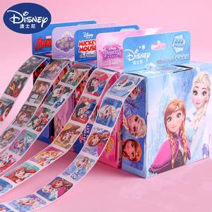 200Pcs/상자 디즈니 스티커 이동식 만화 냉동 미키 소피아 공주 스티커 소녀 어린이 교사 보상 장난감 선물