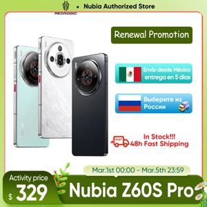 Nubia Z60S Pro 글로벌 버전 5G 스마트폰 Snapdragon 8 Gen 2 MyOS 14.0 120Hz 6.78인치 AMOLED 화면 50M+50M+8M 5100mAh NFC