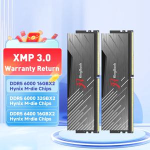 KingBank 288 핀 DIMM 하이닉스 M 다이 데스크탑 AMD 인텔 CPU 마더보드, DDR 5, DDR5, 16GB x 2, 32GB x 2, 6000 MHz, 6400 MHz