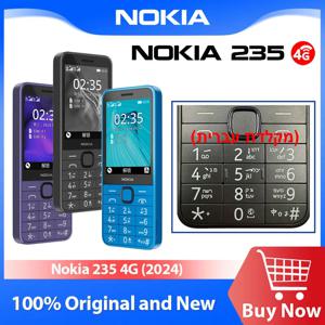 2024 신규 및 기존 Nokia 235 4G 기능 전화 듀얼 SIM 2MP 카메라 1450mAh Bettery Bluetooth 5.0 FM 라디오 휴대 전화