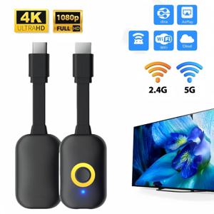 4K TV 스틱 HDMI 호환 비디오 수신기 화면 미러링 TV 프로젝터 용 무선 2.4G/5G 1080P Wifi 디스플레이 동글 어댑터