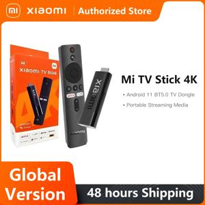 글로벌 버전 Xiaomi Mi TV 스틱 4K 안드로이드 11 BT5.0 TV 동글 휴대용 스트리밍 미디어 다국어